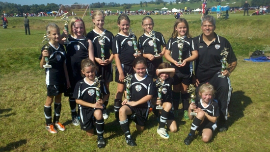 The Fusion FC Fever U9 Girls Team - Division 1 Champions - CPYSC Blast 2011