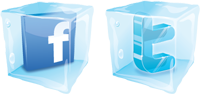 facebook and twitter logo